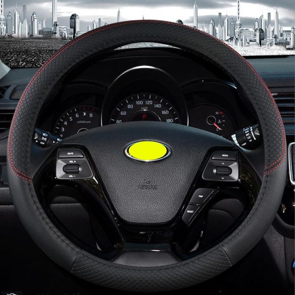 

steering wheel covers faux leather car cover for kia rio 2 3 4 kx5 sportage cerato sedan auto accessories interior four seasons general