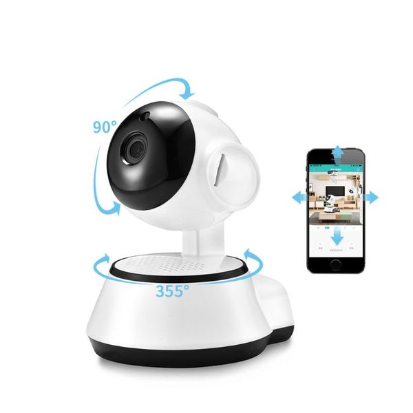 

cameras v380 app pan tilt wireless ip camera wifi 720p hd cctv home p2p security surveillance two-way audio tf card slot supports