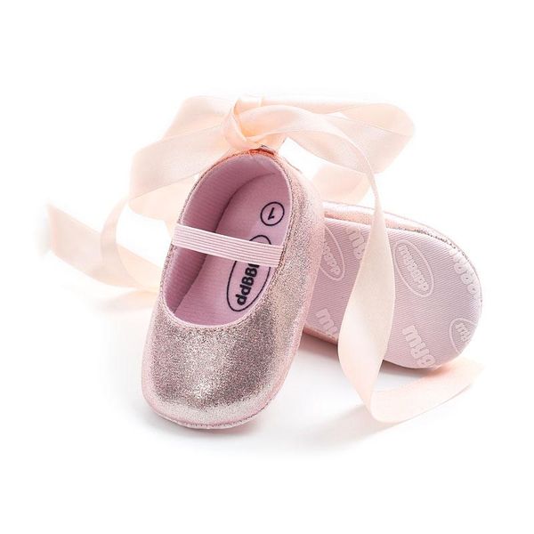 

first walkers born toddler kid girl princess party wedding baby shoes non-slip ribbon headband soft sole crib sneaker