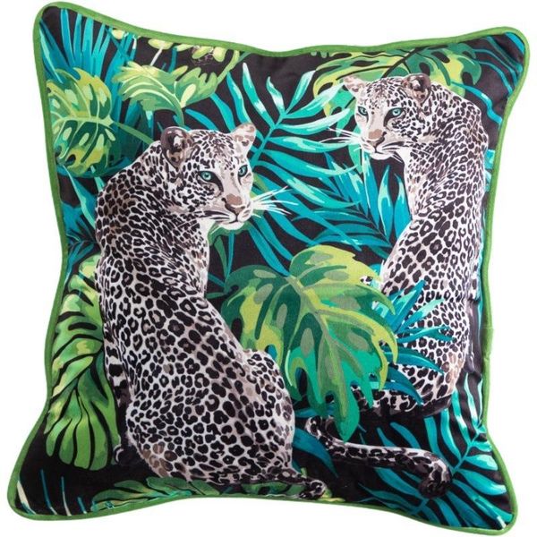 

cushion/decorative pillow home decor jungle collection luxury cushion cover decorative case vintage tropical leopard green sofa chair