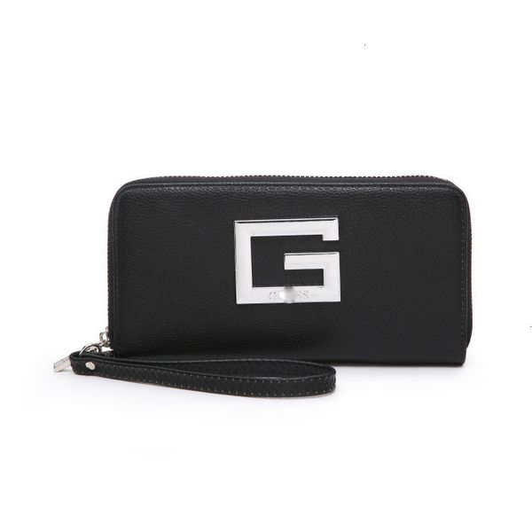 

2021 new large g-shaped hardware long change bag hand women's wallet