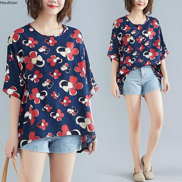 

short-sleeved women's t-shirt summer printing round neck korean comfortable tshirt fashion casual loose cotton t shirt, White