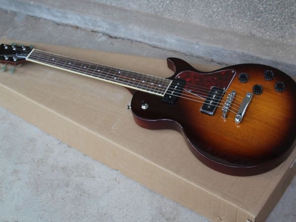 

plane imitation old electric guitar sunset color body 2 p90 pickups
