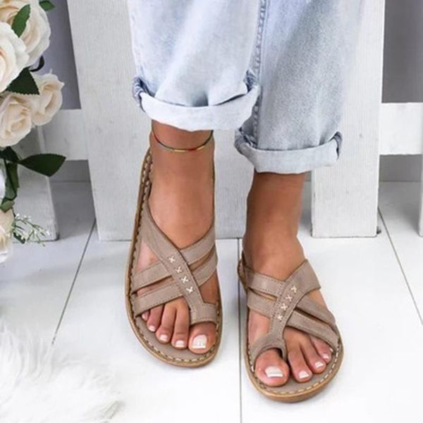 

gladiator sandals women comfy slippers 2021 fahion roman wedge low heels beach shoes casual flip flops sandalia feminin9, Black