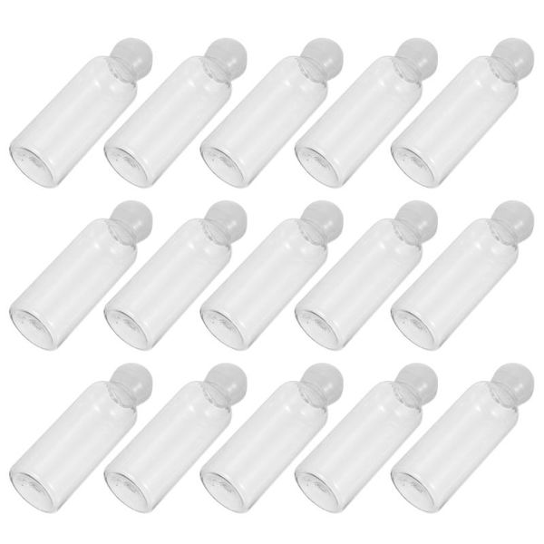 

storage bottles & jars 15pcs 50ml cosmetic toner lotion sub with mushroom cap