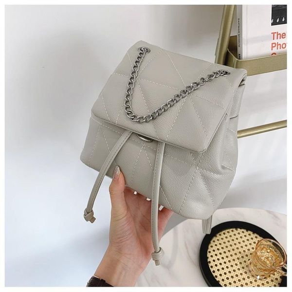 

backpack style 2021 fashion soft leather simple shoulder bags large-capacity handbags classic chain sac a main