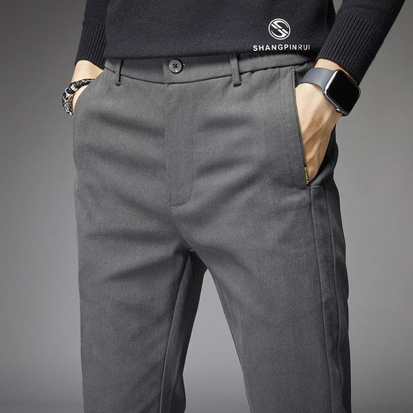 

men's suits & blazers autumn pants korean fashion winter casual versatile slim straight, White;black