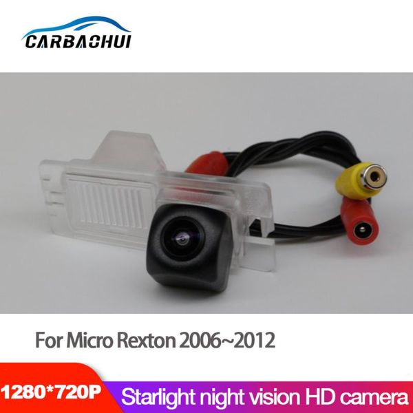 

car rear view cameras& parking sensors starlight night vision reverse backup camera for microÂ rexton 2006~2012 ccd hd waterproof high qual