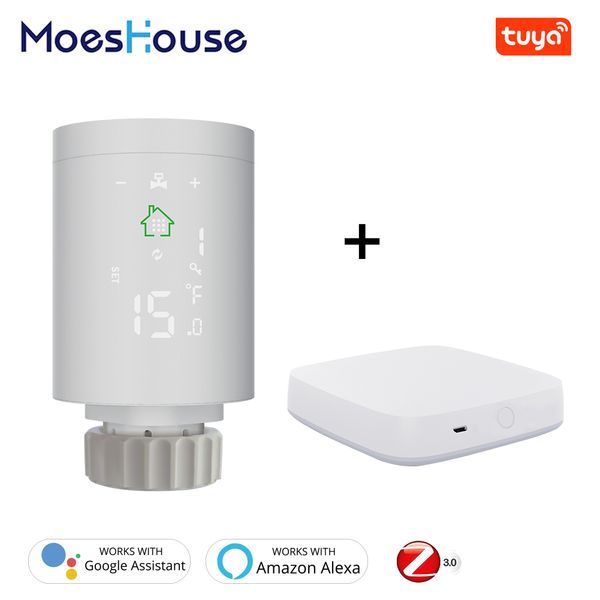 

tuya zigbee3.0 smart radiator actuator programmable thermostatic radiator valve temperature controller 2mqtt setup with alexa