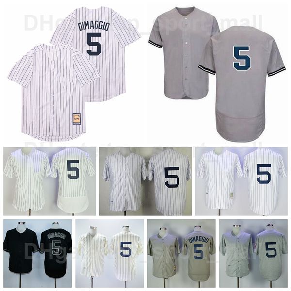 

retro 1939 1989 vintage baseball 5 joe dimaggio jersey men retire pinstripe flexbase cool base stitched team black white grey high quality, Blue;black