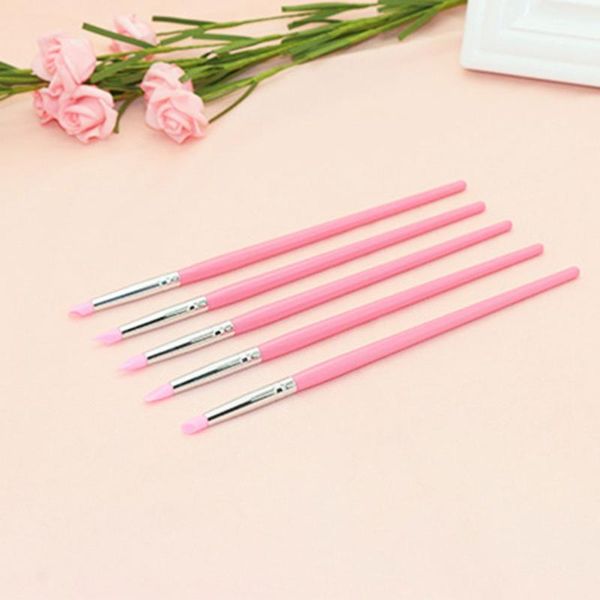 

nail brushes 5pcs art sculpture carving pen kit silicone head painting for 3d effect shaping drawing tools ), Yellow