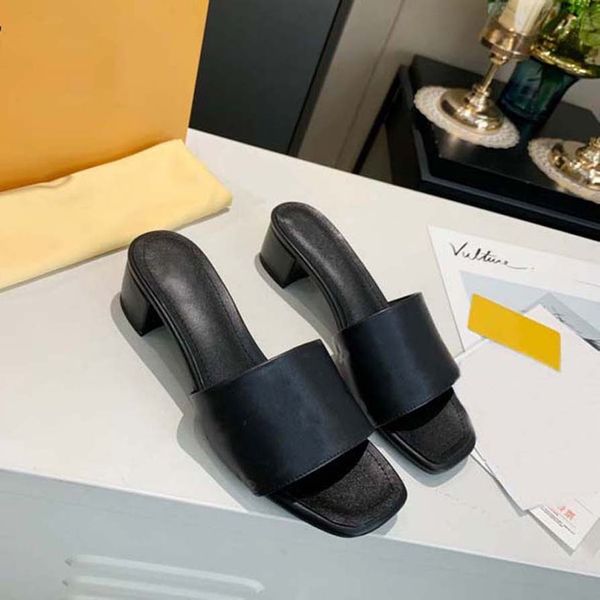 

women shoes rubber heel slipper sandals summer beach outdoor cool slippers fashion wide lady household slide flat flip flops with box home01, Black