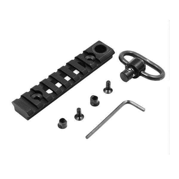

cords, slings and webbing tactical picatinny rail mount adaptor metal qd um0360 buckle sling swivel 8 slot 2.44 inch adapter for keymod hand