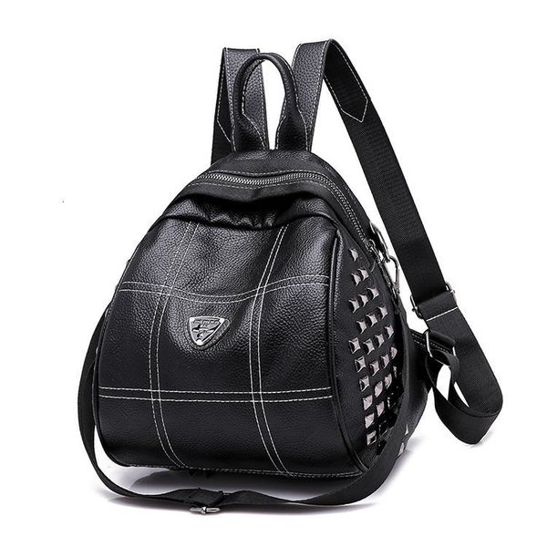 

backpack novel versatile leisure shell rivet breathable women's bag 6944