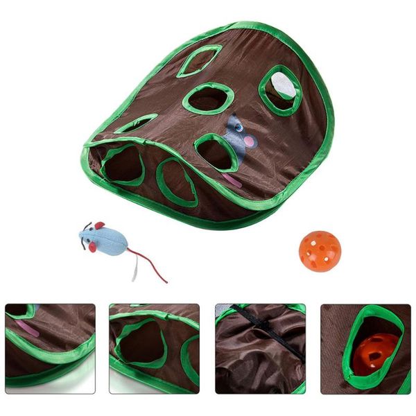 

cat toys 1 set of indoor nine-holes tunnel plaything creative