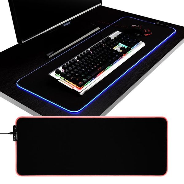 

mouse pads & wrist rests gaming pad rgb led glowing mat for pc lapdeskcomputer size l