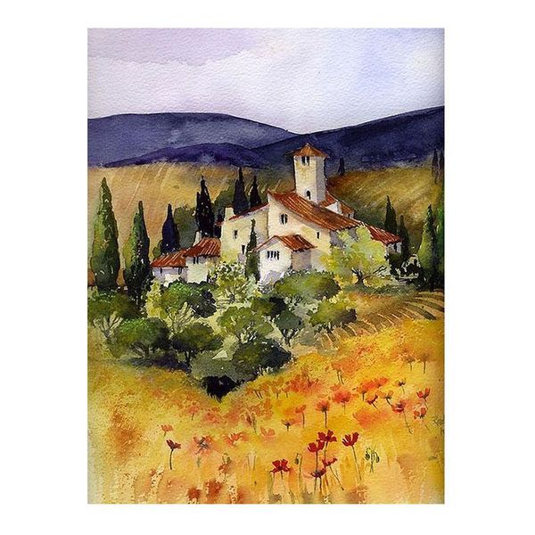 

diamond painting lzaiqizg 5d full square/round countryside cottage mosaic embroidery rhinestone picture home decoration