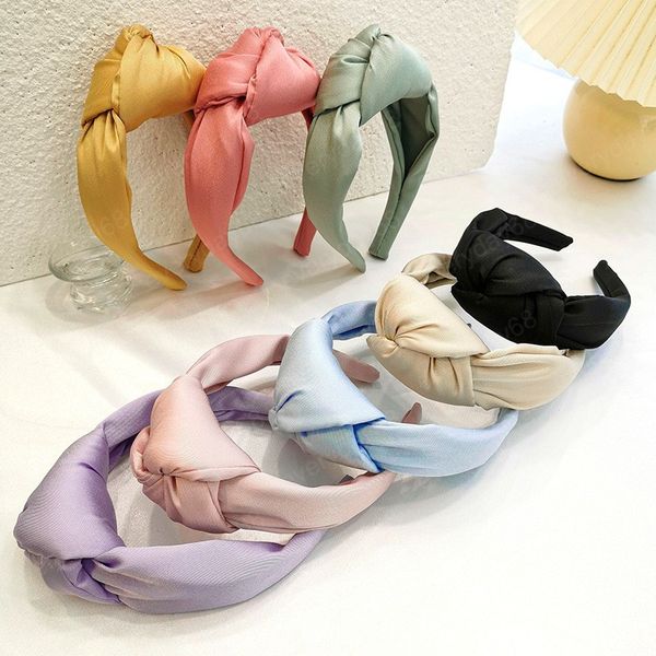 

satin sponge big knot hairbands headbands ornament accessories for women hair accessories wholesale, Silver