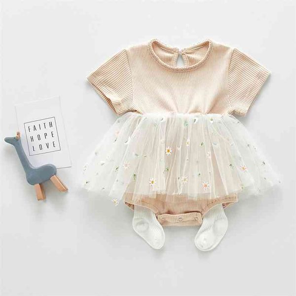 

baby boys girls jumpsuits summer bodysuits peter small chrysanthemum infant floral outfit 210521, Blue