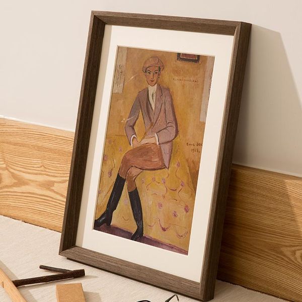 

frames wooden poster po frame nordic rectangle elegant simple painting wall art canvas marcos para fotos home decor di50xk