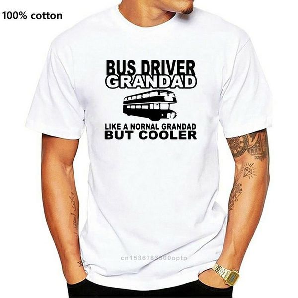 

men's t-shirts bus driver grandad t shirt, White;black