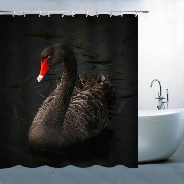 

shower curtains the black swan decor curtain waterproof bath for bathroom bathtub bathing cover toilet door