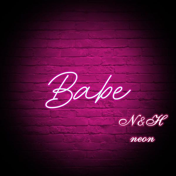 

babe neon sign custom light lamp you look so cool office living room, wall art,