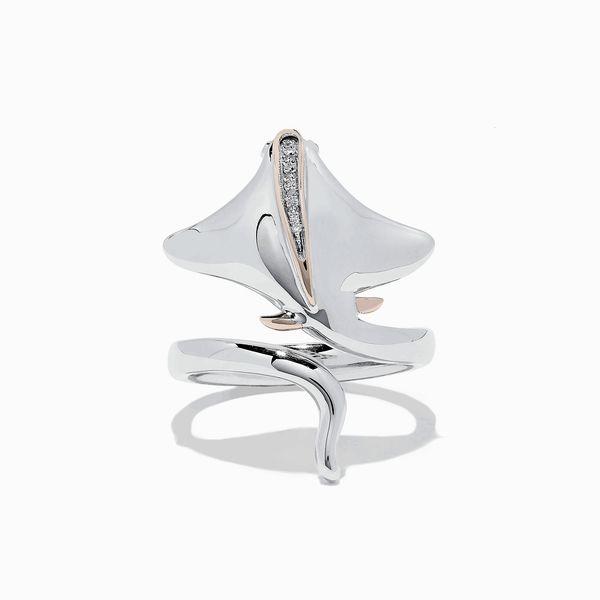 

choucong ins sell wedding rings simple fashion jewelry 925 sterling silver rose gold fill double color cz crystal devil fish eternity women, Slivery;golden