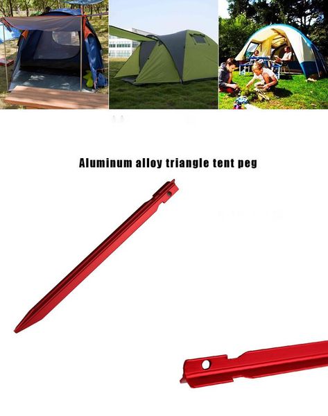 Wander- und Campingzelt Outdoor-Gadgets Luftfahrt-Aluminiumlegierung Bodennagel Himmelvorhang Bodenmatte winddichte Strandseilbefestigung WK561