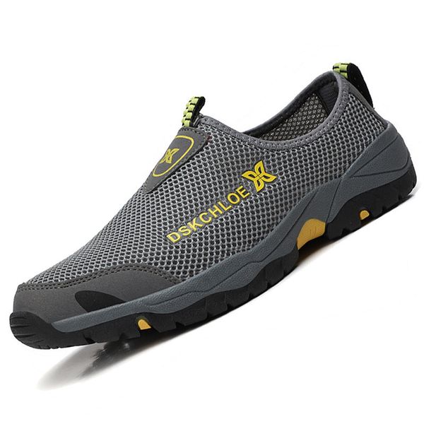 

shoe male summer mesh plus size breathable for walking 2021 slip-on comfortable casual shoes xaw5, Black