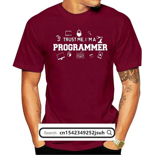 

men's t-shirts trust me i am a programmer half sleeve black t shirt, White;black