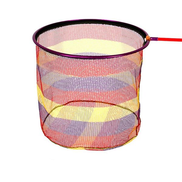 

fishing accessories outdoor sports light replacement thicken nylon mesh portable travelling aluminum alloy camping round strong landing net