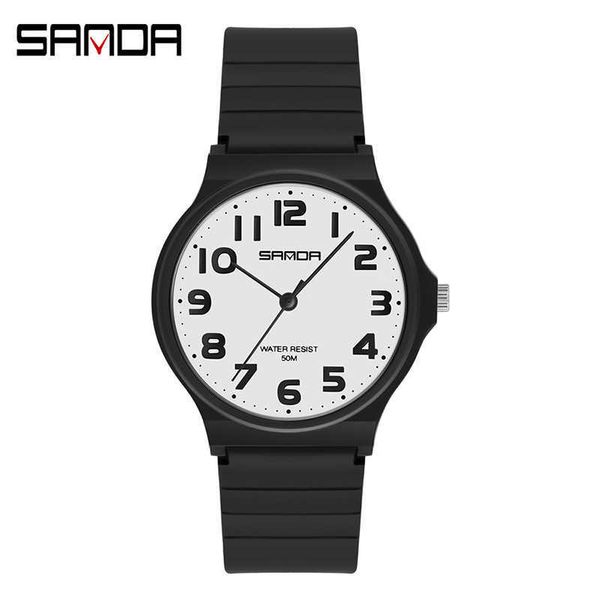 Sanda роскошный бренд женщины спортивные часы 30 м водонепроницаемый светодиодный цифровой для женских запястья ES Montre Femme Relojes 210616