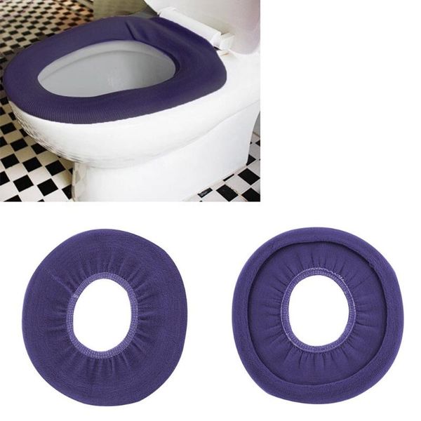 

toilet seat covers 1pc washable cloth o-shaped warm cover mat pad for bathroom est arrival