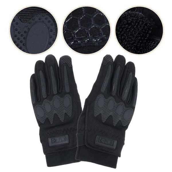 

cycling gloves 1 pair outdoor men motorcycle sport skiing, Black