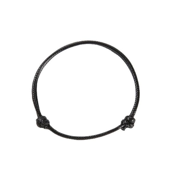 

charm bracelets 10pcs black couple bracelet solid color adjustable handmade simple durable jewelry gifts for women men hsj88, Golden;silver