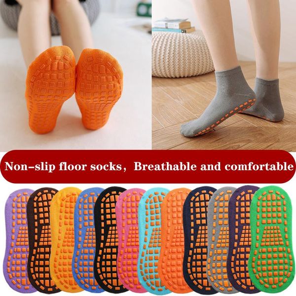 

womens children yoga socks anti skid floor trampoline for pilates ballet fitness dance sock sports, Black