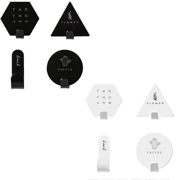 

pcs nordic style coats hats towels keys holder cloth hanger iron multifunction wall mounted home decorative hooks & rails