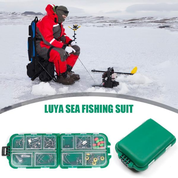 

52pcs/set fishing tackle carrying storage holder lure crank hook rolling swivels snaps connector angling supplies accessories