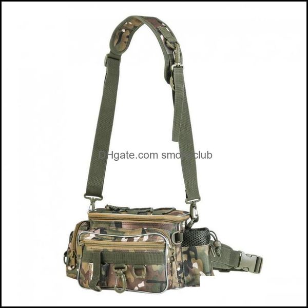 

fishing sports & outdoorsfishing aessories durable 34 x17x 16cm outdoor camouflage waist shoder messenger bag reel lure pography camera stor