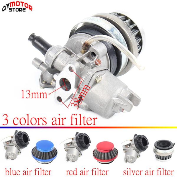 

motorcycle fuel system pocket bike 47cc 49cc engine carb carburetor with air filter 2 stroke for mini quad atv dirt minimoto go kart bug