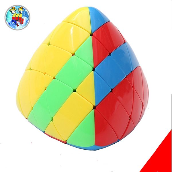 

Shengshou 4x4x4 Mastermorphix Speed Cube 4x4 Rice Dumpling Magic Puzzle Cube shengshou 4x4 pyramid-shaped cubo Magico