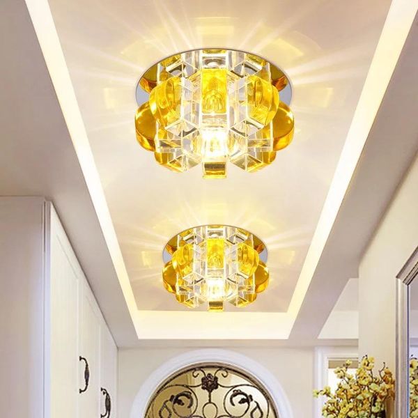 

ceiling lights led crystal corridor hallway spotlight background wall lamp
