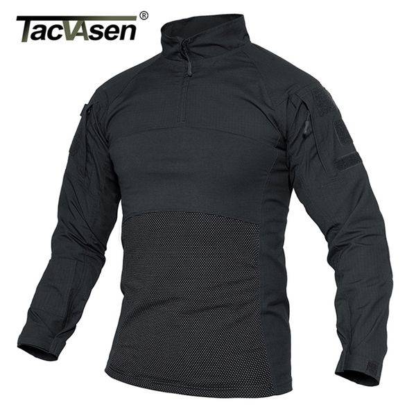 

tacvasen men tactical military t-shirts assault combat army rip-swork cargo tshirts hike shoot airsoft clothing 210716, White;black