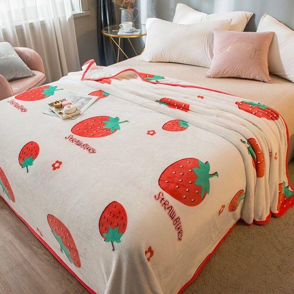 

sheets & sets 2021 soft coral fleece blanket warm sheet 1 pcs sofa cover 5 size thickenng flannel blankets for winter