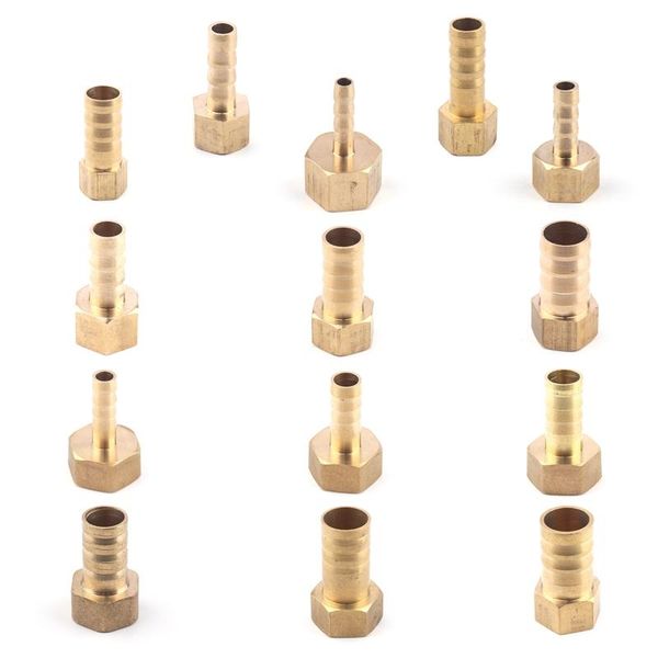 

watering equipments 2pcs/lot 1/8" 2/8" 3/8" female 4~16mm brass pagoda connectors gas pipe adapter copper joint irrigation wa