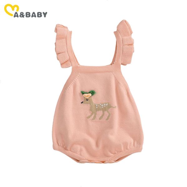 

0-18m born infant baby girls knitted romper soft warm jumpsuit overall deer christmas girl clothes autumn winter 210515, Blue