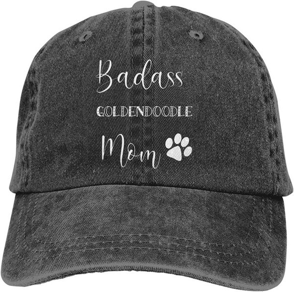 

caps & hats mom funny cute dog baseball cap for men women adjustable classic vintage denim trucker hat running workouts outdoor activity, Yellow