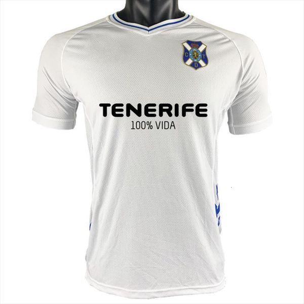 

20 21 cd tenerife mens t shirt 3a jerseys camiseta home club deportivo tete chicharreros insulares, White;black
