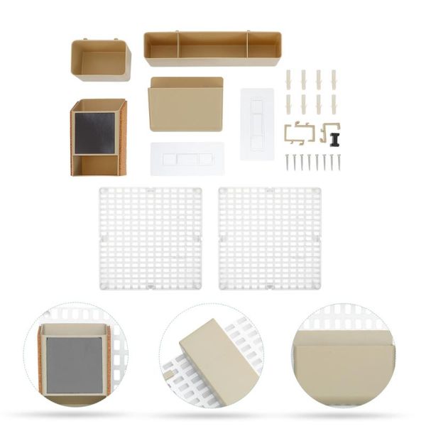 

hooks & rails 1 set pegboard organizer hanging board wall storage rack holder
